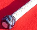 GDeer 5ft White 12 plait Custom Classic Australian Bullwhip with 2tone Box Pattern Knot N
